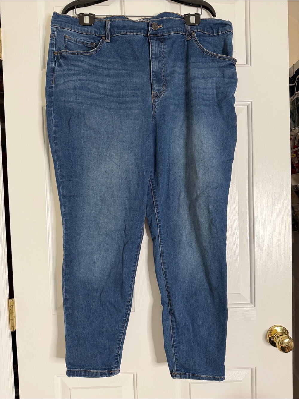 Terra & Sky Blue Cropped Ankle Jeans